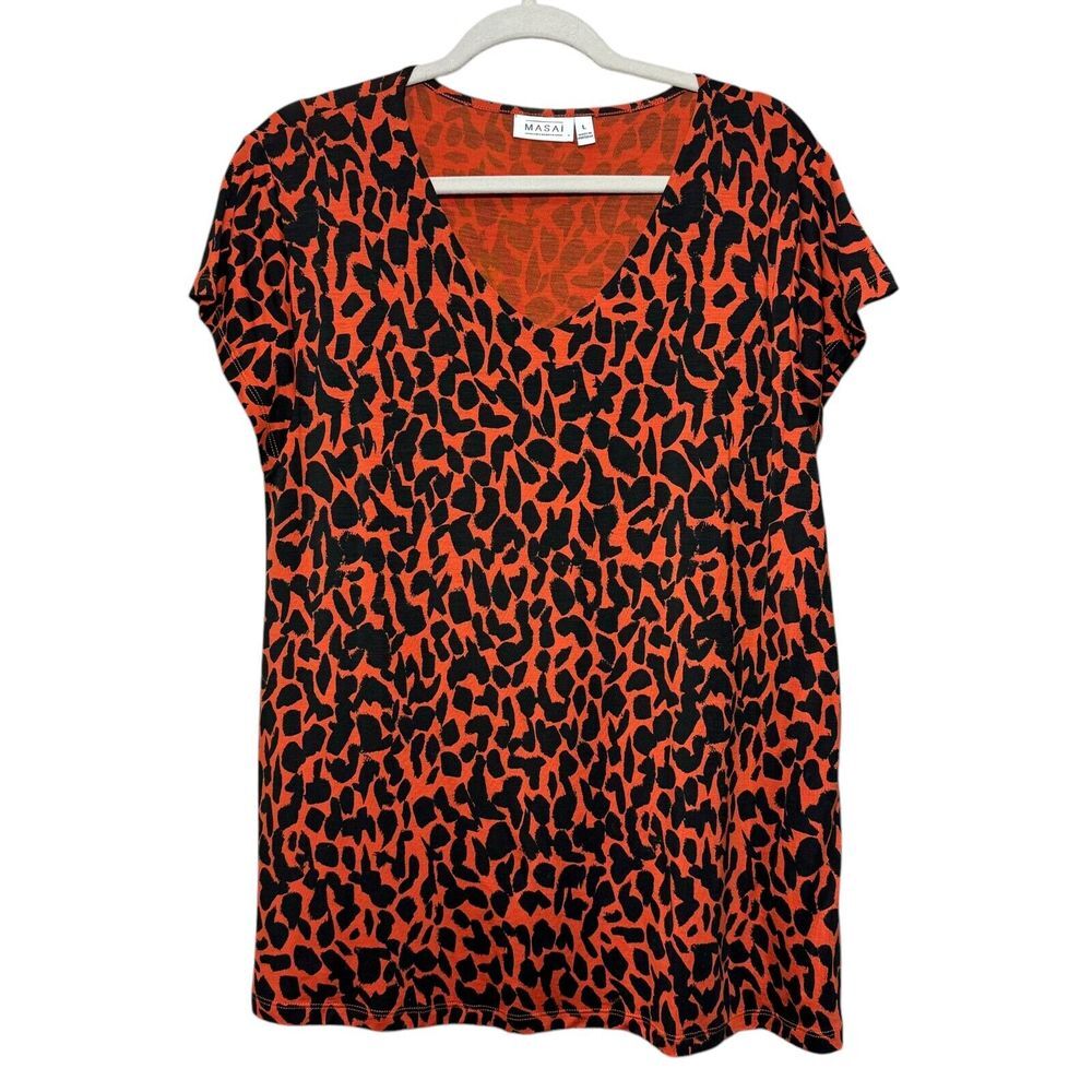 Masai Copenhagen Digna Top Large Animal Leopard Lyocell Designer Luxury Portugal